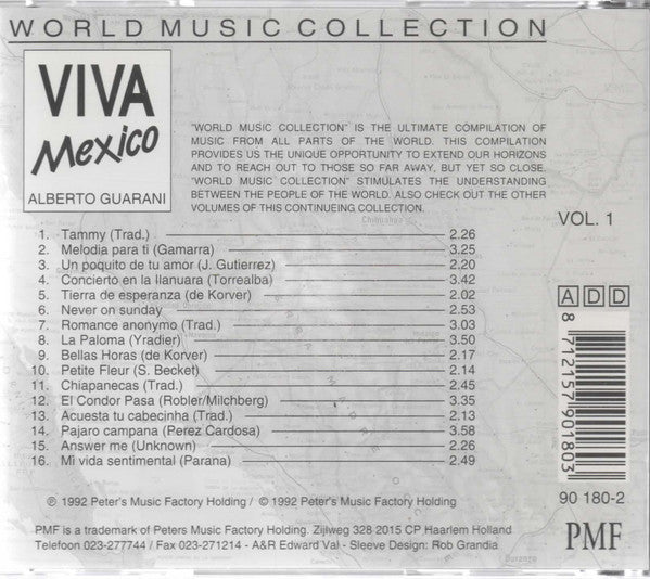 Alberto Guarani : Viva Mexico (CD, Comp)