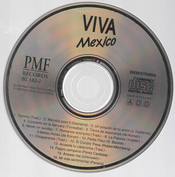 Alberto Guarani : Viva Mexico (CD, Comp)