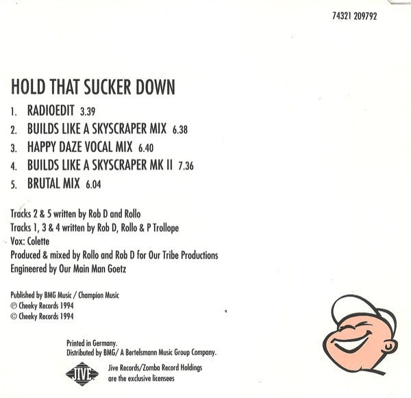 The O.T. Quartet : Hold That Sucker Down (CD, Maxi)