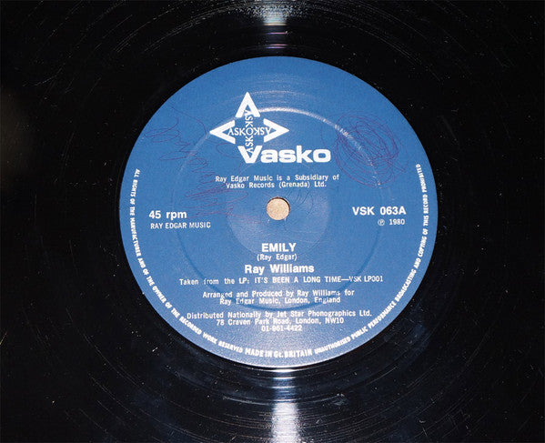 Ray Williams : Emily (12", Ltd)
