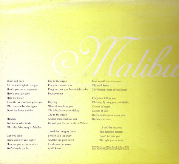 Hole (2) : Malibu (CD, Single)