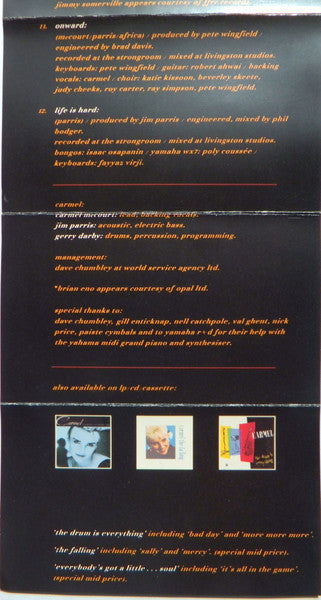 Carmel (2) : Set Me Free (Cass, Album)