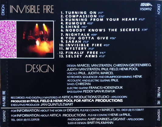 Design (11) : Invisible Fire (CD, Album)