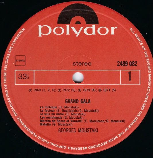 Georges Moustaki : George Moustaki's Grand Gala (LP, Comp)