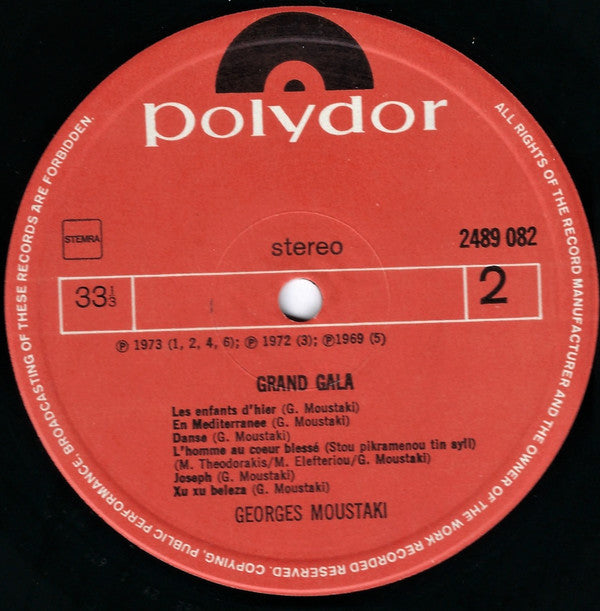 Georges Moustaki : George Moustaki's Grand Gala (LP, Comp)