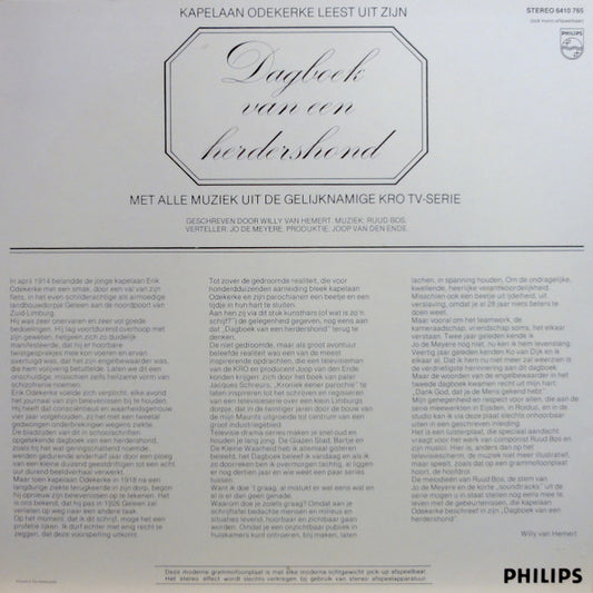 Kapelaan Odekerke : Dagboek Van Een Herdershond (LP, Album)