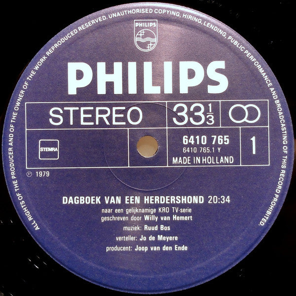 Kapelaan Odekerke : Dagboek Van Een Herdershond (LP, Album)
