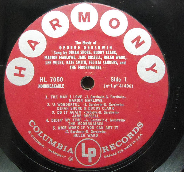 Various : The Music Of George Gershwin (LP, Comp, Mono)