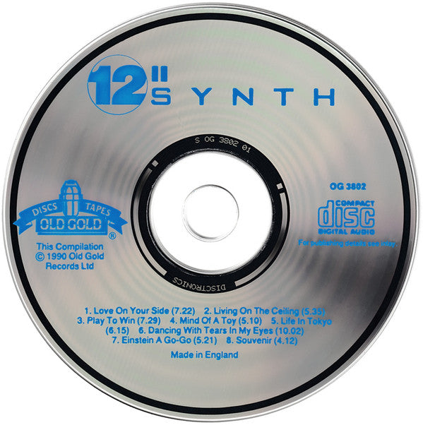 Various : The Best Of 12" Synth Gold (Extended Mixes) (CD, Comp)