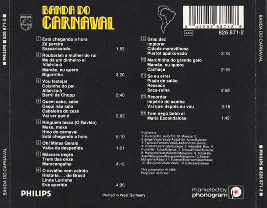 Banda Do Carnaval : Live From Rio (CD, Album)