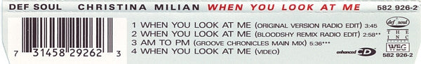 Christina Milian : When You Look At Me (CD, Single, Enh)