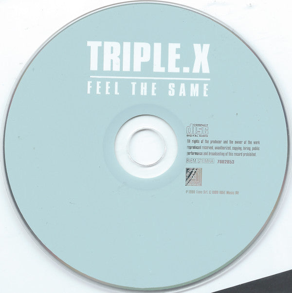 Triple X : Feel The Same (CD, Single)