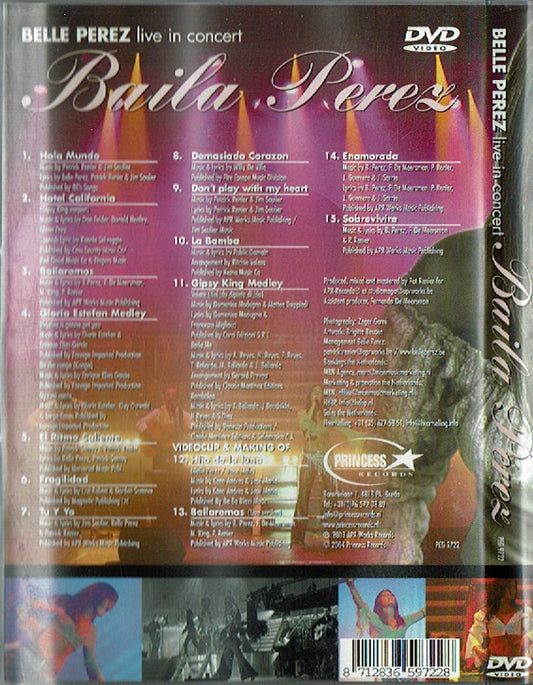 Belle Perez : Belle Perez Live In Concert - Baila Perez (DVD-V)