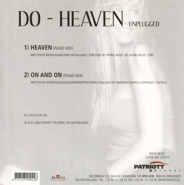 Do : Heaven (Unplugged) (CD, Single)