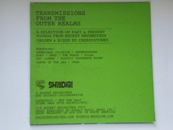 Various : Transmissions From The Outer Realms - A Selection Of Past & Present Sounds From Rocket Recordings Chosen & Mixed By Cherrystones (CD, Comp, Mixed, Smplr)