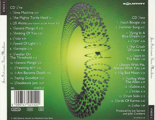 Joe Satriani : Time Machine (CD, Album + CD)