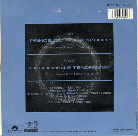 Jesse Garon : Prince Du Rock N' Roll (7", Single)