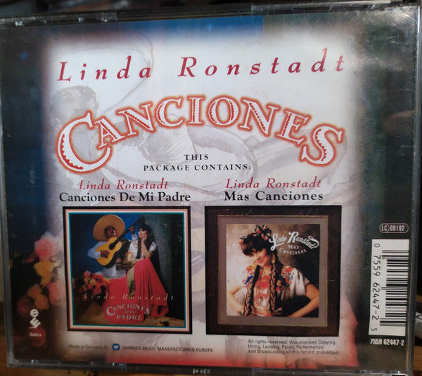 Linda Ronstadt : Canciones - The Mexican Collection (CD, Album, RE + CD, Album, RE + Comp)