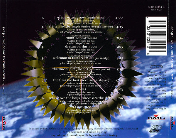 Snap! : Welcome To Tomorrow (CD, Album, RE)