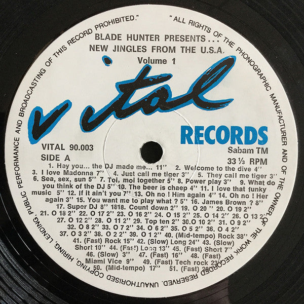 Blade Hunter : New Jingles From The U.S.A. Volume 1 (LP)