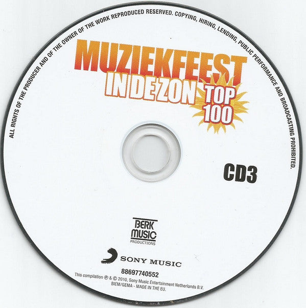 Various : Muziekfeest In De Zon Top 100 (4xCD, Comp)