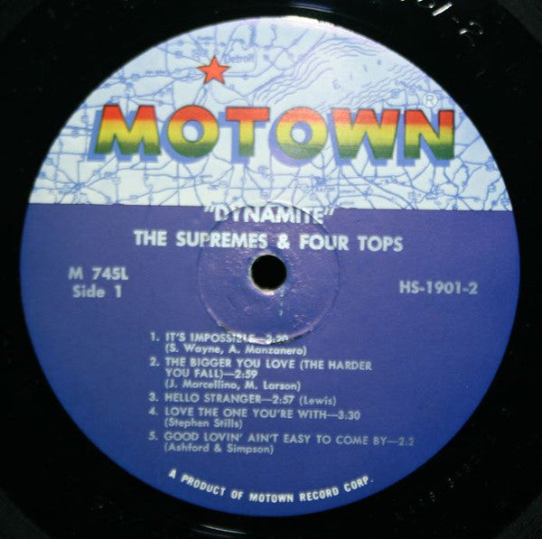 The Supremes & Four Tops : Dynamite (LP, Album, Ind)