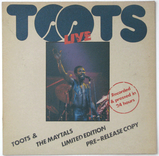 Toots & The Maytals : Live At The Palais 29.9.80 (Limited Edition Pre-Release Copy) (LP, Ltd, Num)