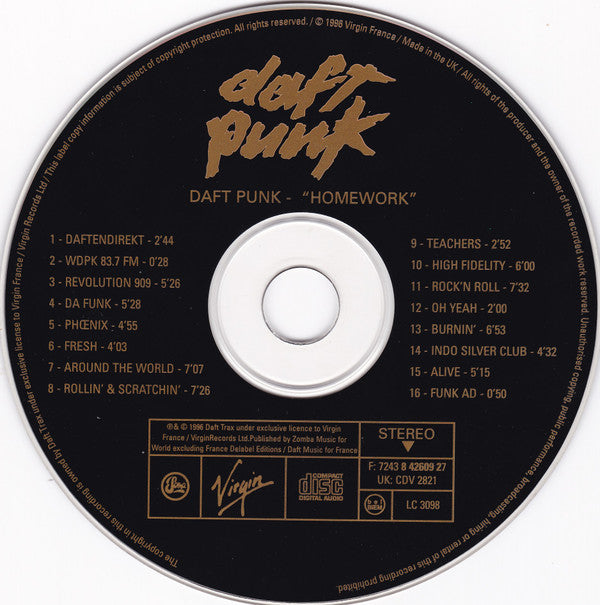 Daft Punk : Homework (CD, Album)