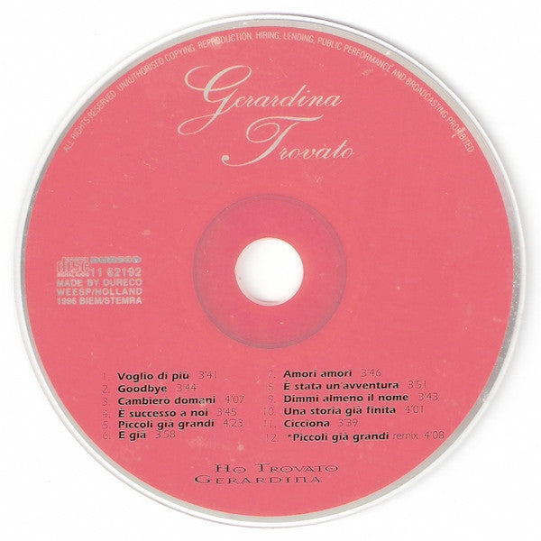 Gerardina Trovato : Ho Trovato Gerardina (CD, Album)