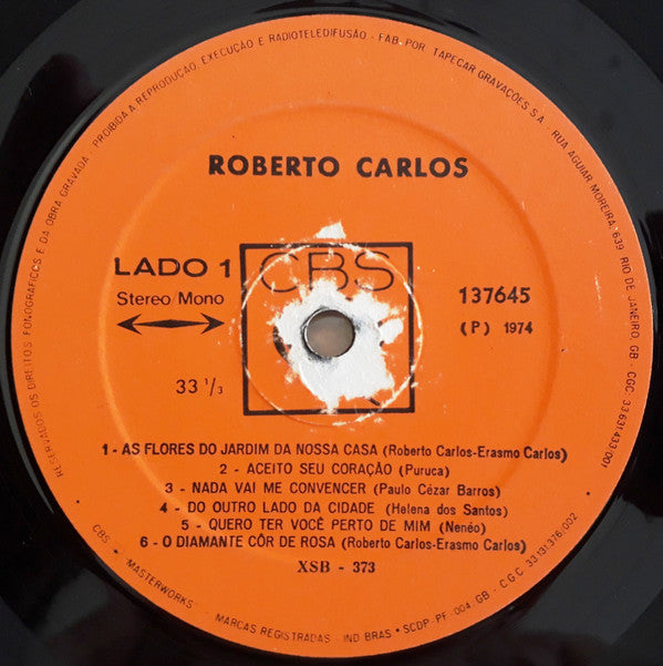Roberto Carlos : Roberto Carlos (LP, Album, RE)