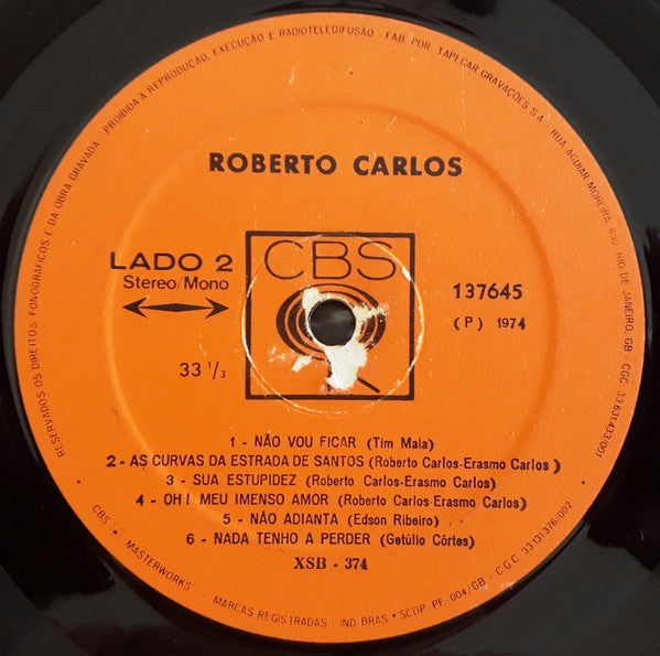 Roberto Carlos : Roberto Carlos (LP, Album, RE)