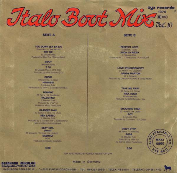 Various : Italo Boot Mix Vol. 10 (7", Single, Mixed)