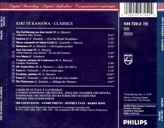 Kiri Te Kanawa : Classics (CD, Comp)