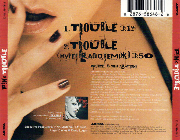 P!NK : Trouble (CD, Single)