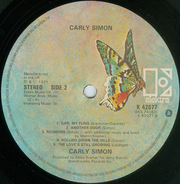 Carly Simon : Carly Simon (LP, Album, RE, WEA)