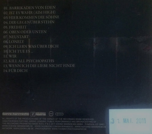 Söhne Mannheims : Barrikaden Von Eden (CD, Album)