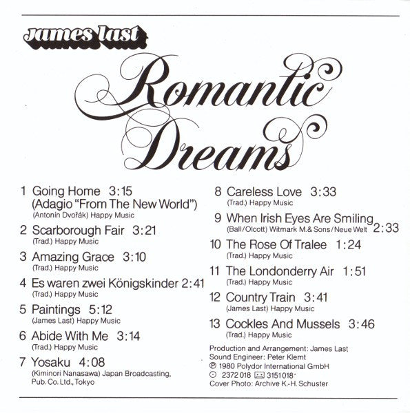 James Last : Romantic Dreams (CD, Album, RE)