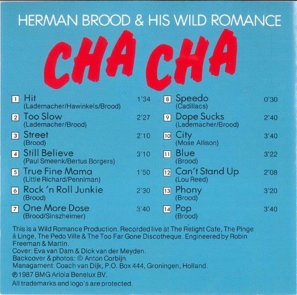Herman Brood & His Wild Romance : Cha Cha (CD, Album, RM, RP)