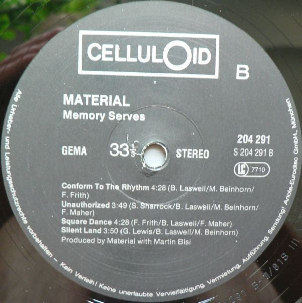 Material : Memory Serves (LP, Album)