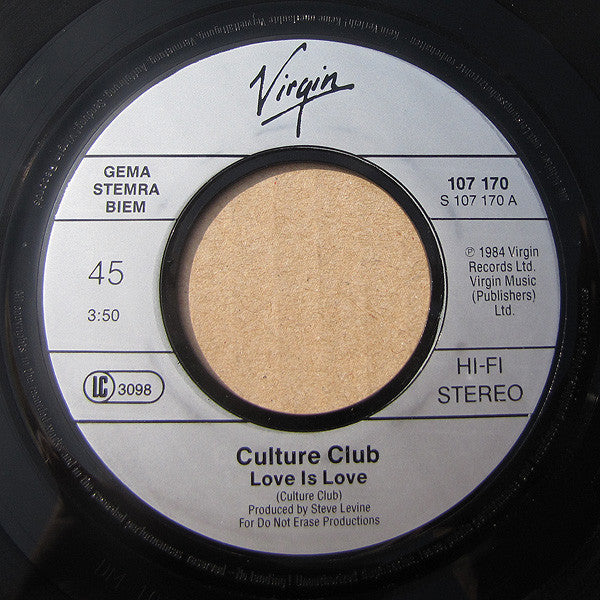 Culture Club : Love Is Love (7", Single)