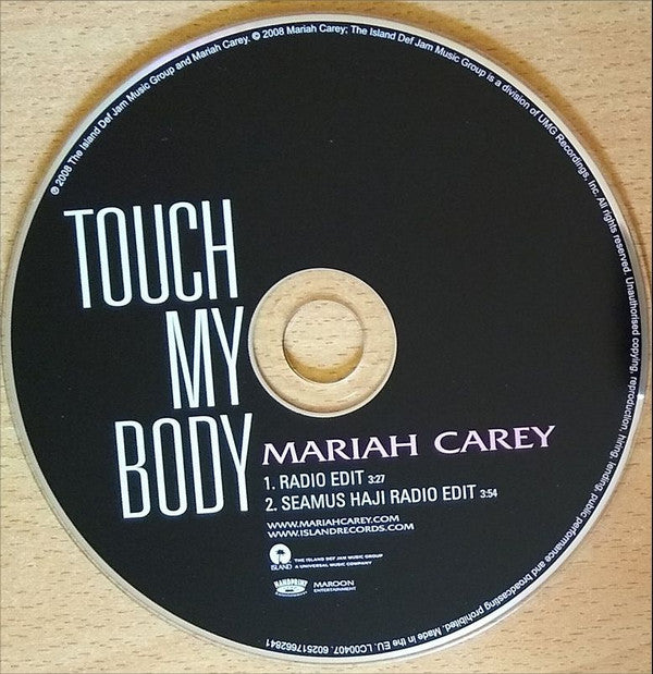 Mariah Carey : Touch My Body (CD, Single, Car)