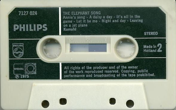 Kamahl : The Elephant Song (Cass, Album)