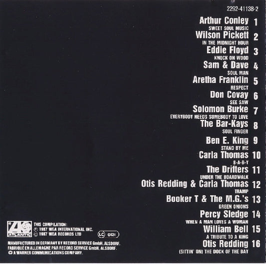 Various : Atlantic Soul Classics (CD, Comp, RE)