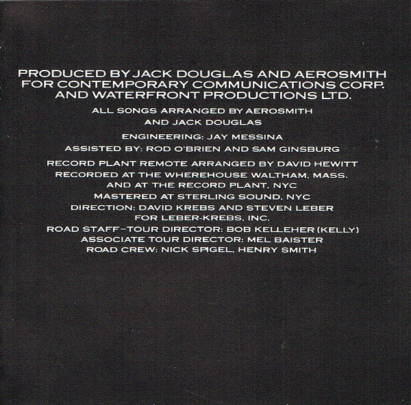 Aerosmith : "Rocks" (CD, Album, RE)