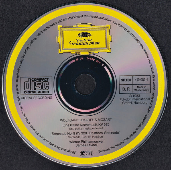 Wolfgang Amadeus Mozart, Wiener Philharmoniker · James Levine (2) : Eine Kleine Nachtmusik · Posthorn-Serenade (CD, Comp)