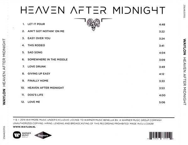 Waylon (3) : Heaven After Midnight (CD, Album)