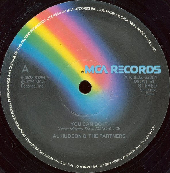 Al Hudson & The Partners : You Can Do It (Special US Disco Mix) (12")