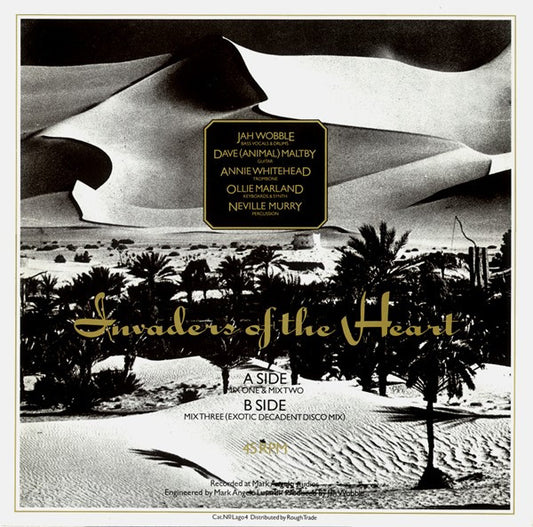 Jah Wobble's Invaders Of The Heart : Invaders Of The Heart (12", M/Print)