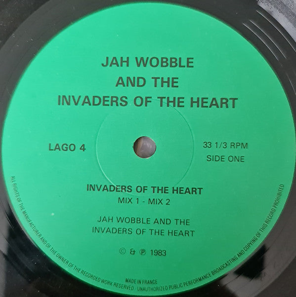 Jah Wobble's Invaders Of The Heart : Invaders Of The Heart (12", M/Print)