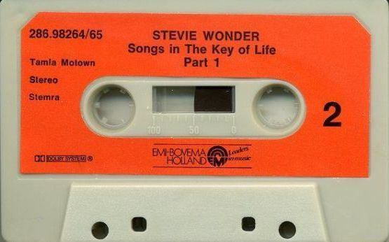 Stevie Wonder : Songs In The Key Of Life (2xCass, Album)